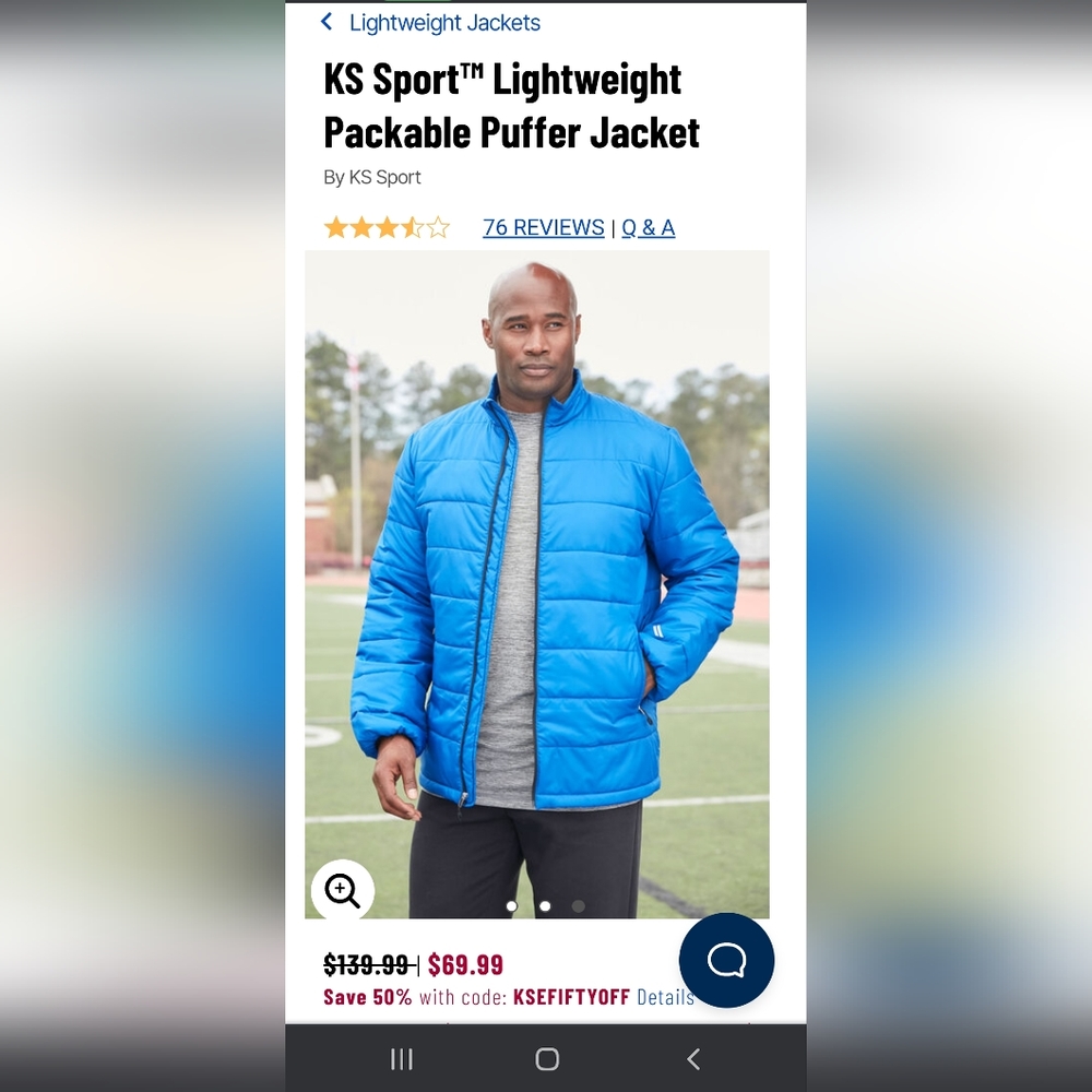 Lightweight Packable Puffer Jacket